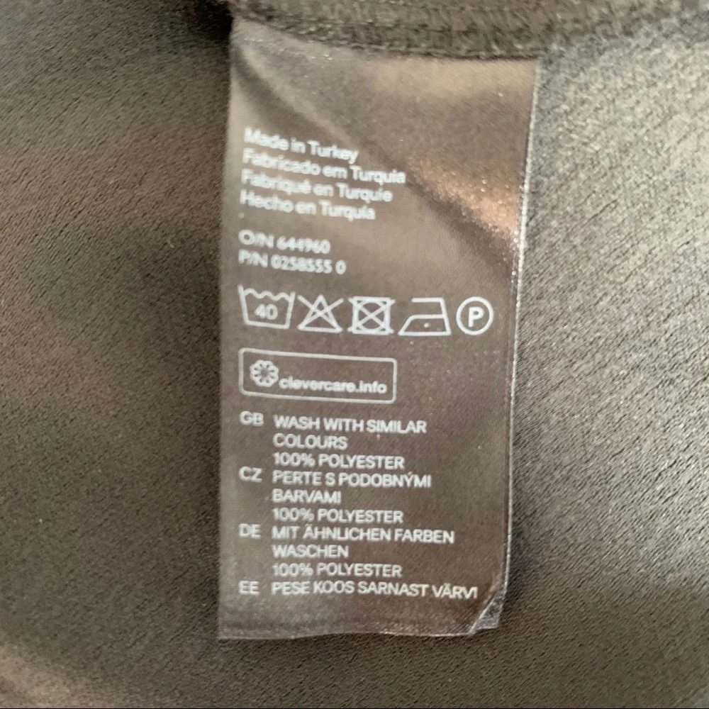 H&M High Low Top Black Size 6 - Picture 3 of 3